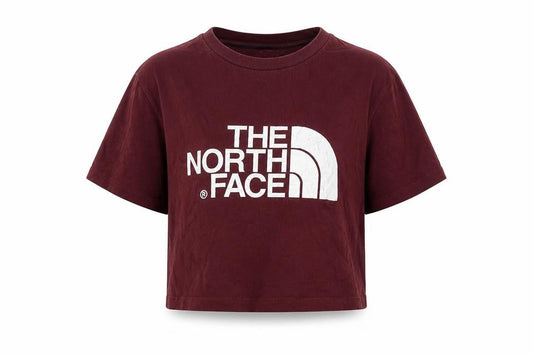 Womens UK Size XS The North Face Red 100% Cotton T-Shirt