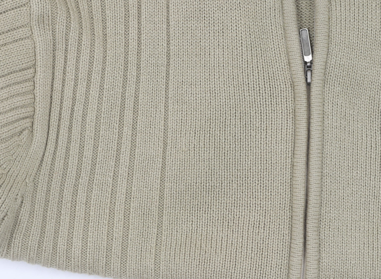 Pole Position Men's Beige Full Zip Jumper Size L