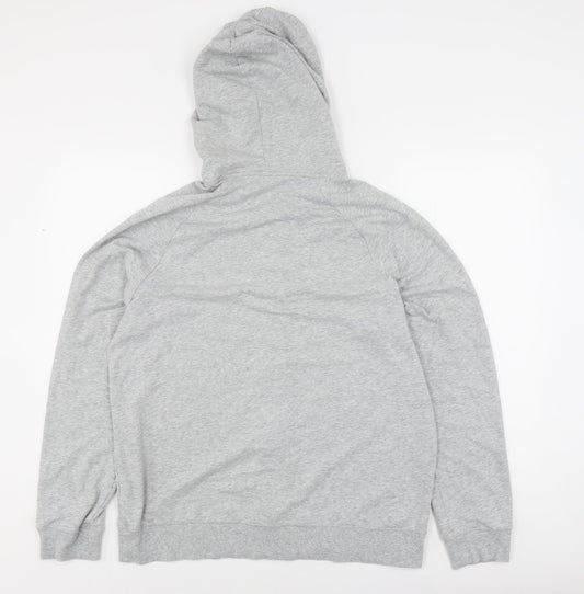 Calvin Klein Grey Unisex Full Zip Hoodie L
