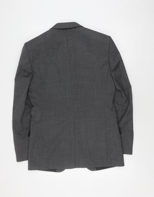 Marks and Spencer Men's Grey Suit Jacket, Size 36R