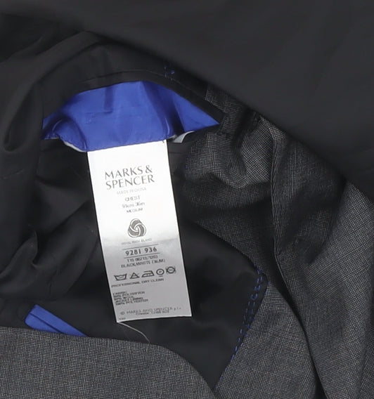 Marks and Spencer Men's Grey Suit Jacket, Size 36R