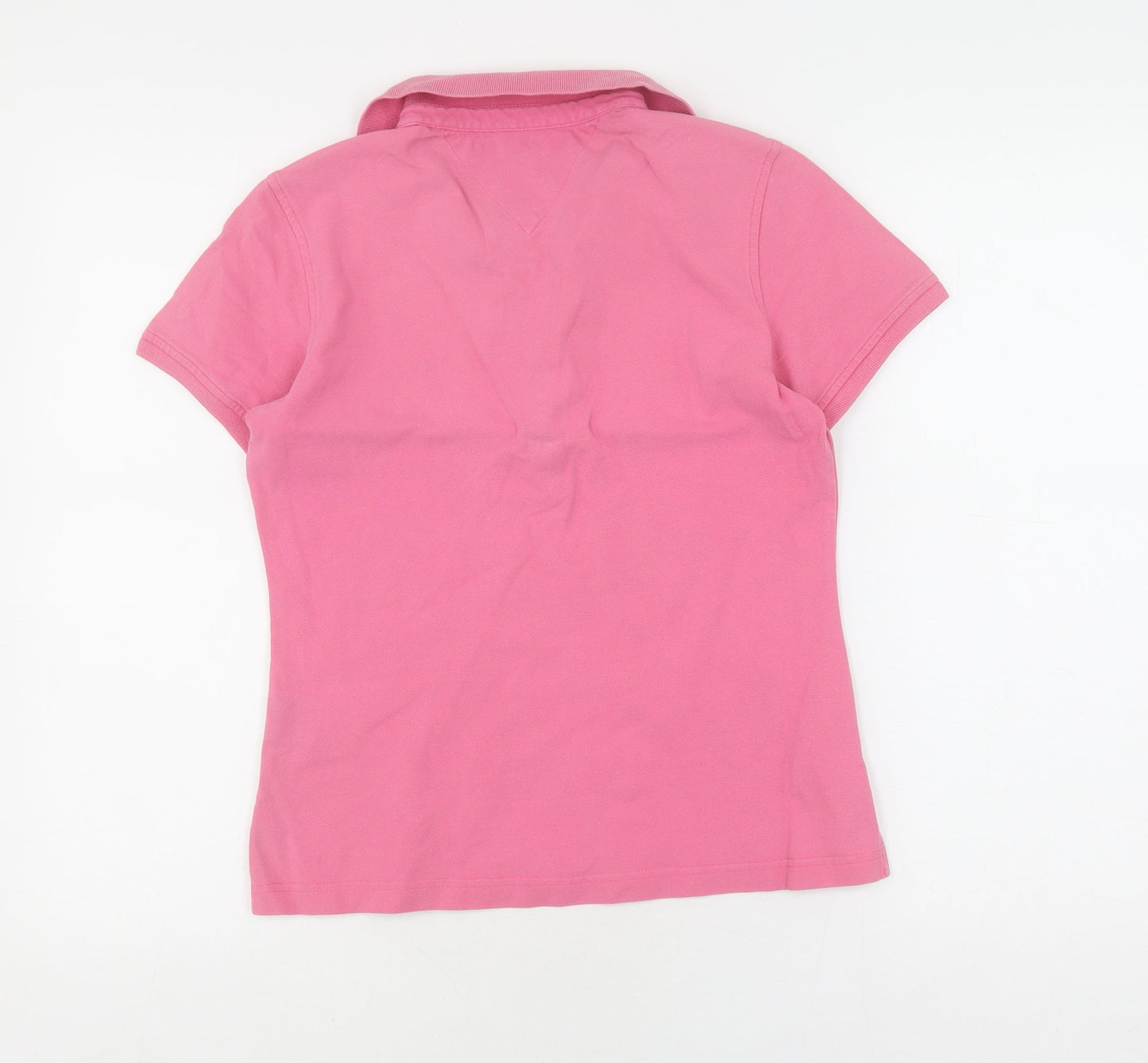 Tommy Hilfiger Women's Pink Polo Slim Fit Shirt Size S