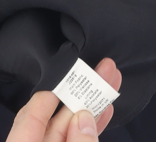 Jigsaw Women's Black Knee Length Wool Pencil Skirt, Size 14