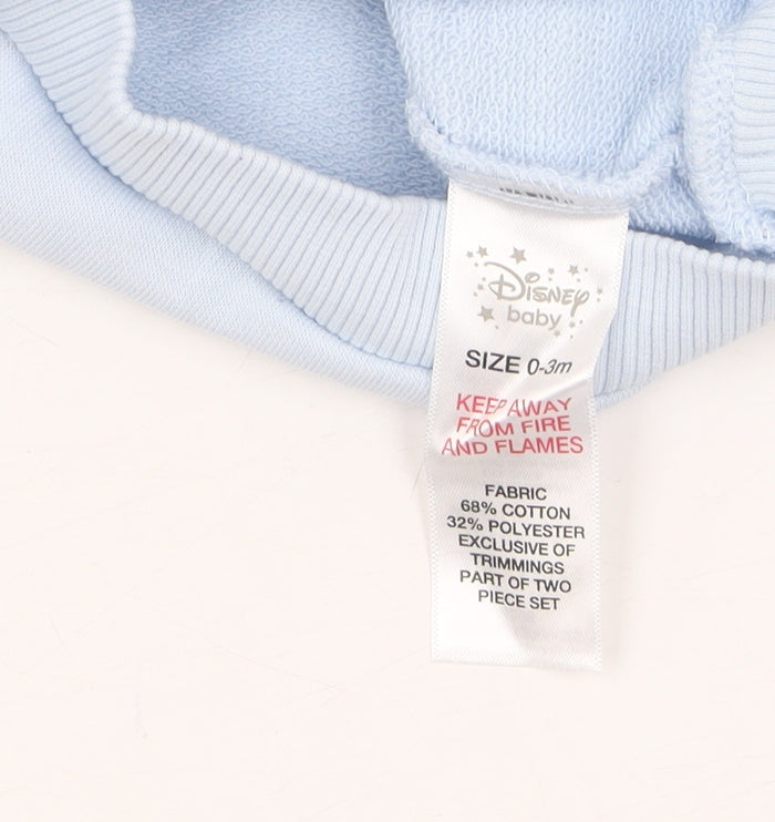Disney Baby Girls Blue Pullover Jumper 0-3 Months