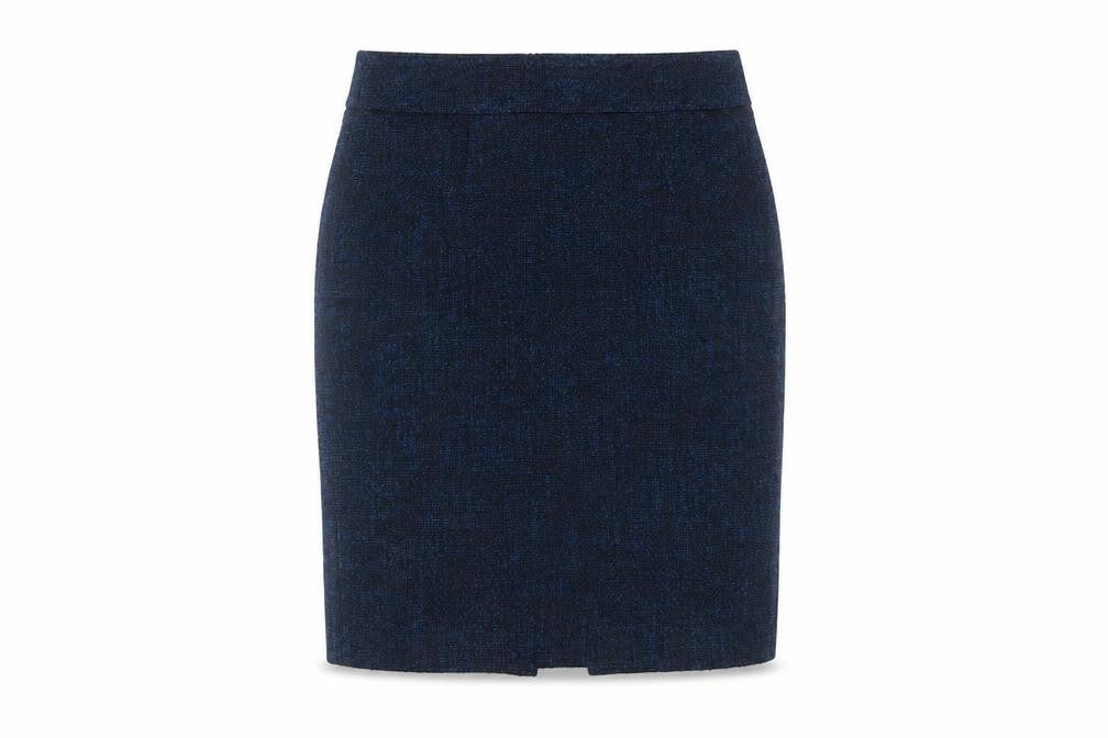 Banana Republic Women's Blue Pencil Skirt, Size 6, Zip Closure