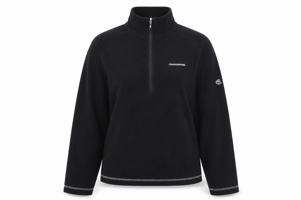 Womens UK 10 Regular Craghoppers Black Pullover Sweatshirt