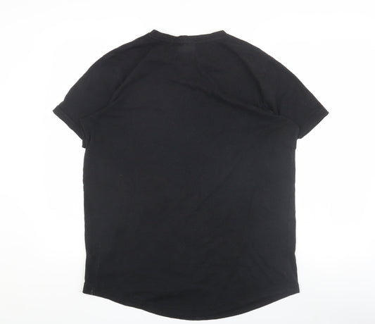 DFND Men's Black Logo T-Shirt - Large