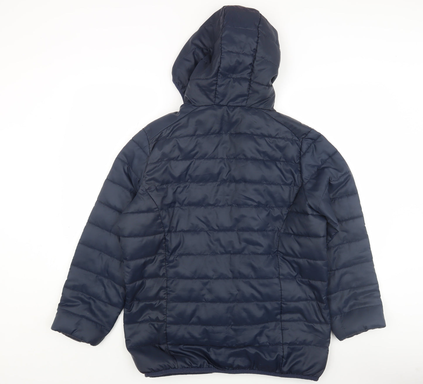 Freedom Trail Women's Blue Puffer Jacket, Size 14, Hooded