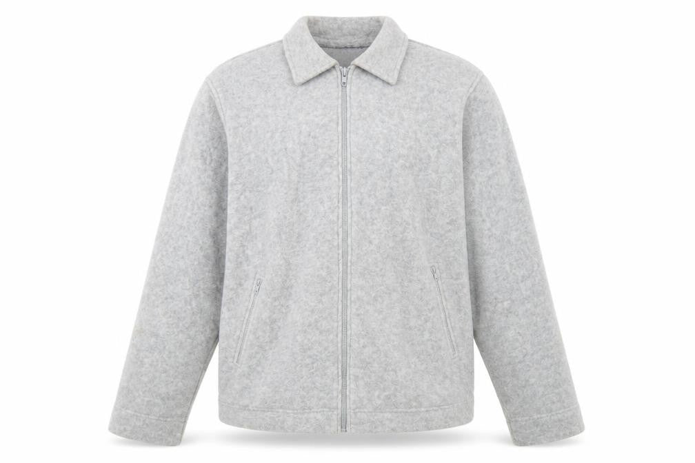 Nutshell Men's Grey Mid-Length Zip Jacket S