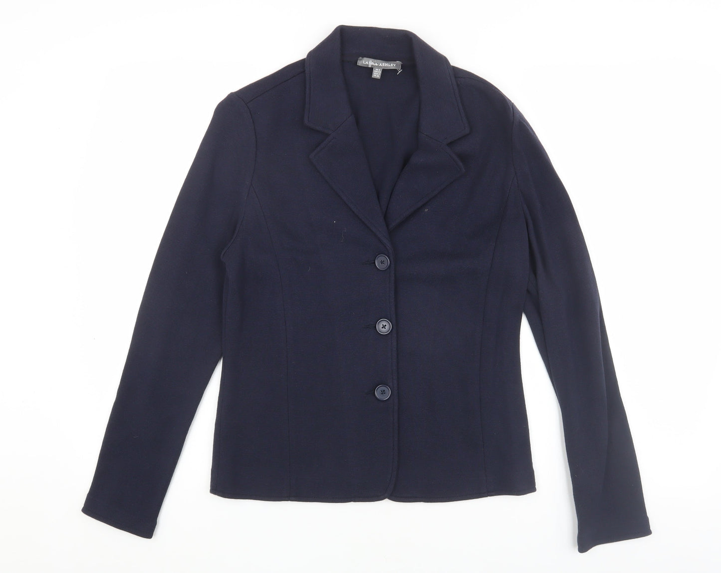 Laura Ashley Women's Blue Suit Jacket Size 8