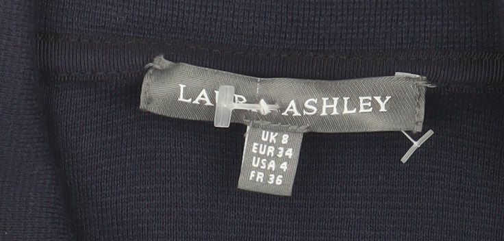 Laura Ashley Women's Blue Suit Jacket Size 8