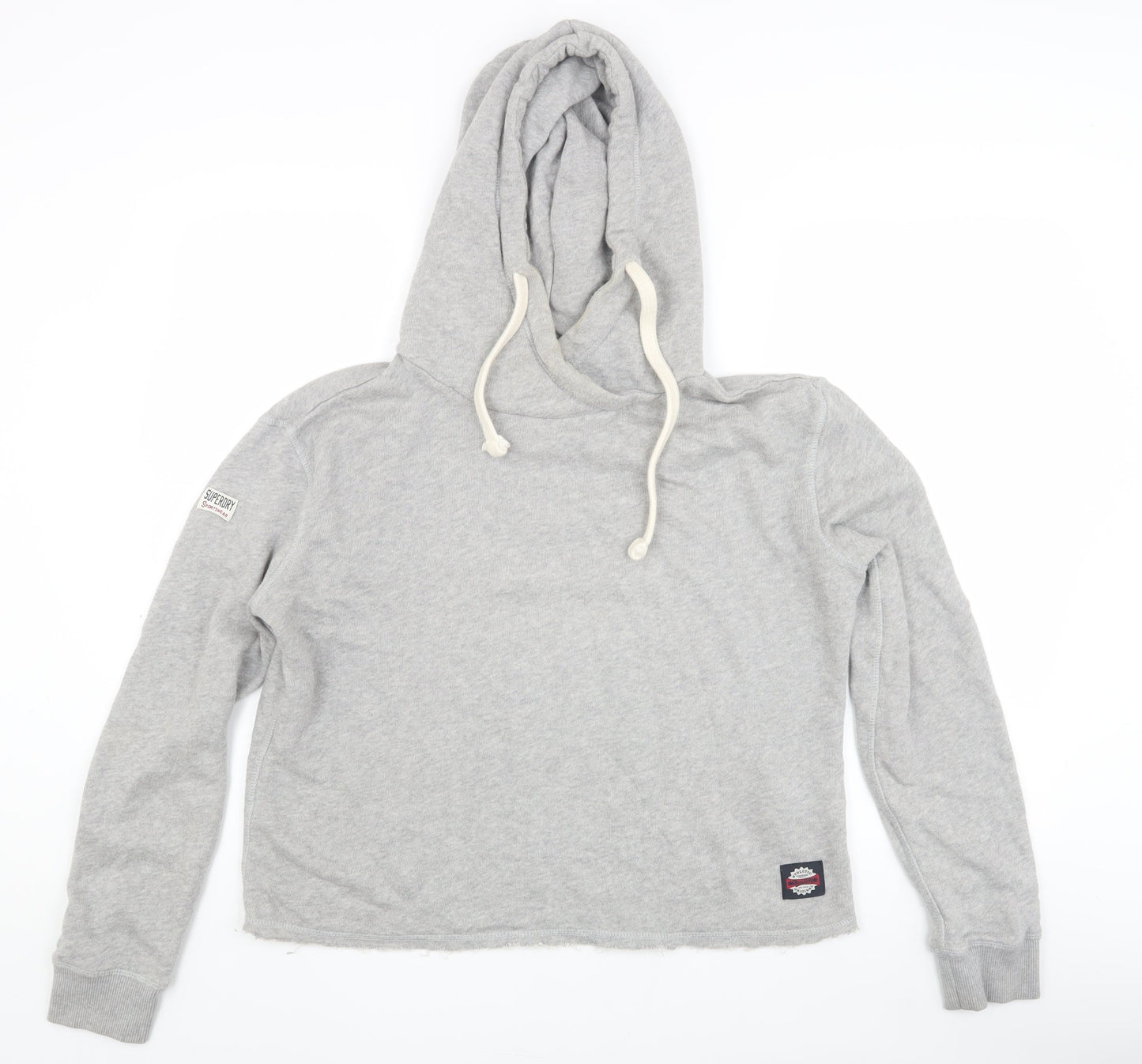 Superdry Grey Pullover Hoodie S Unisex Adults