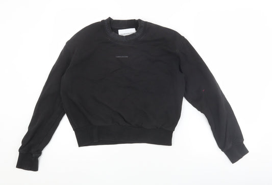 Calvin Klein Women's Black Pullover Sweatshirt S