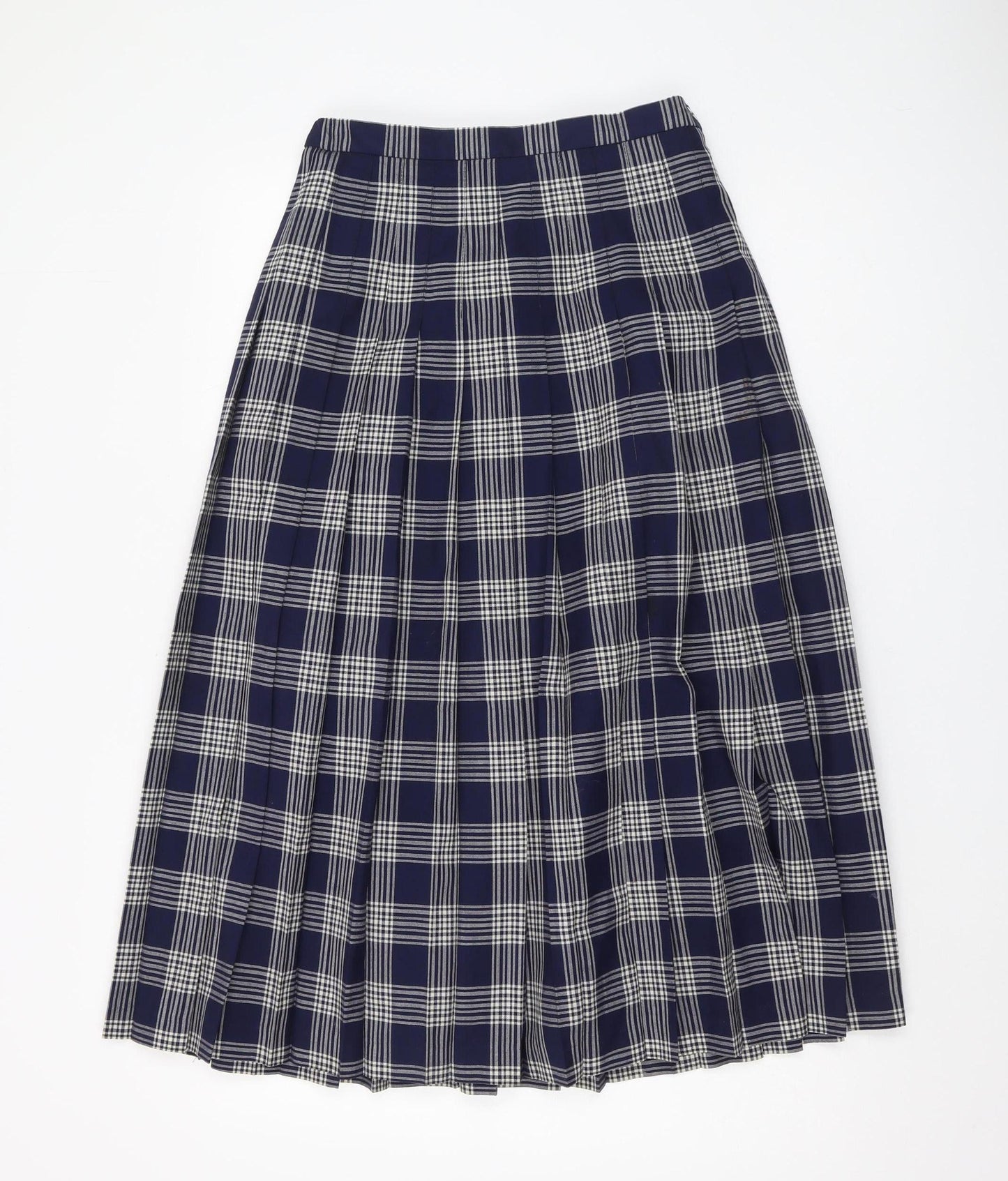 Cotswold Women’s Navy Check A-Line Skirt Size 10