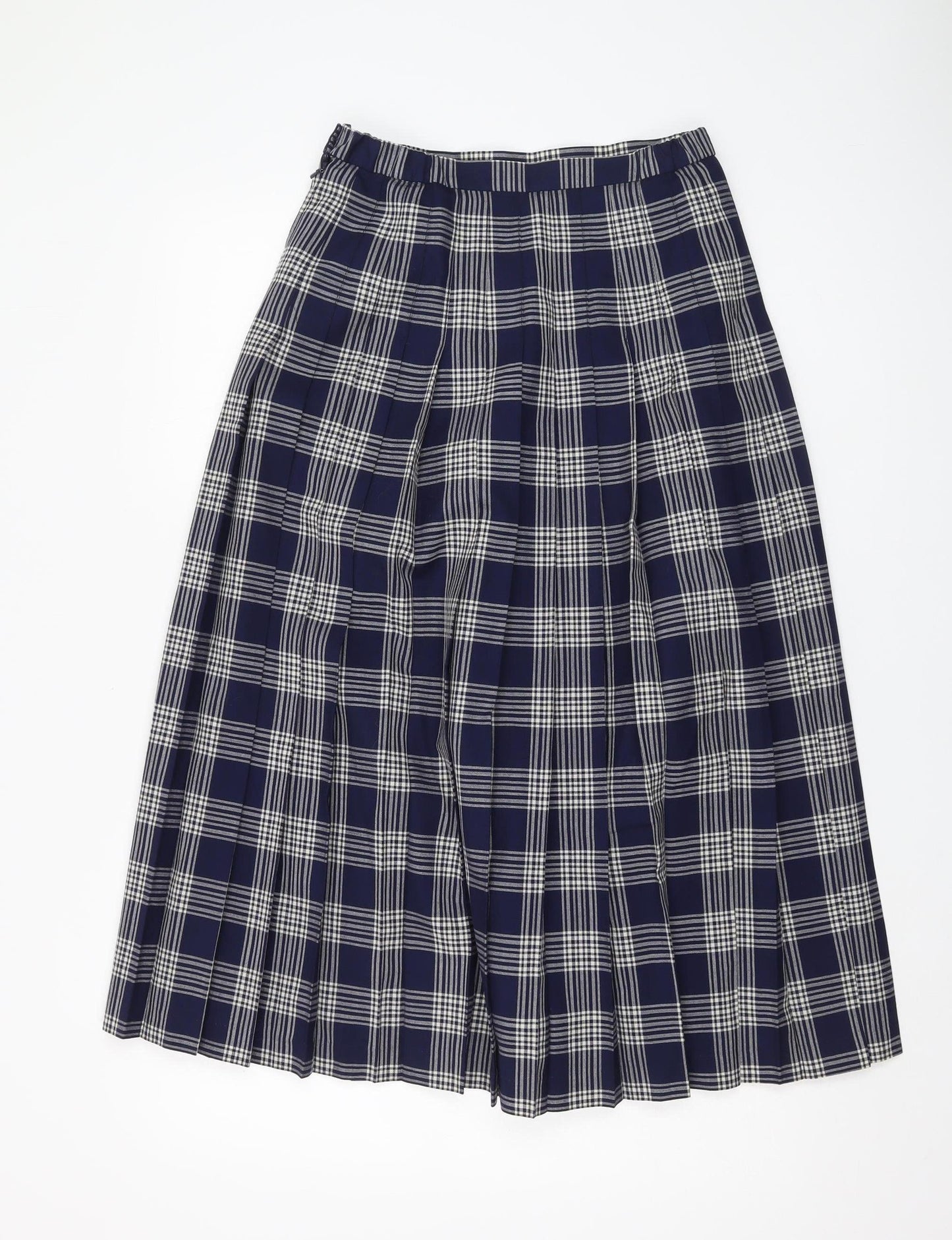 Cotswold Women’s Navy Check A-Line Skirt Size 10