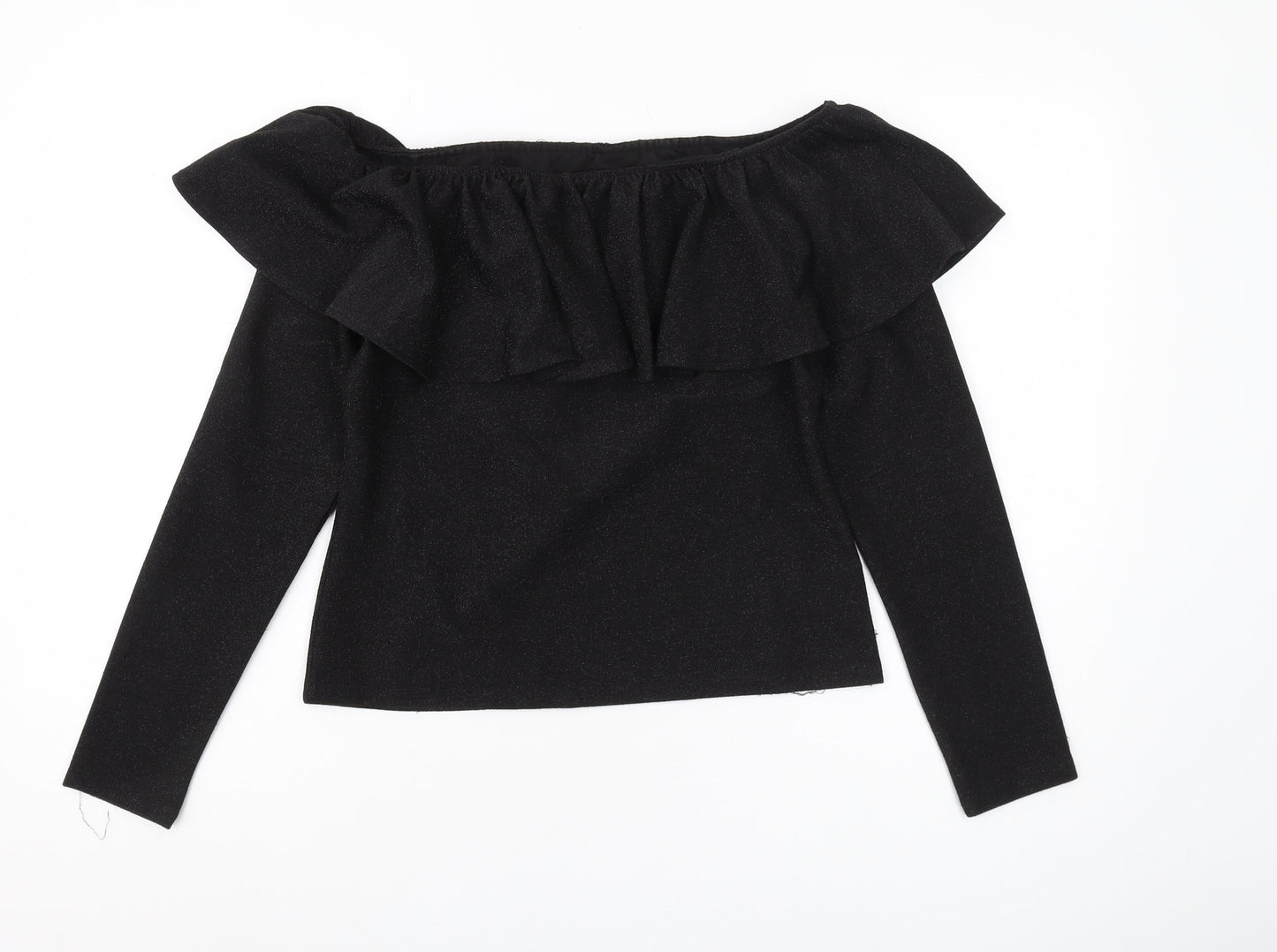 H&M Women's Black Off-Shoulder Blouse - Size M