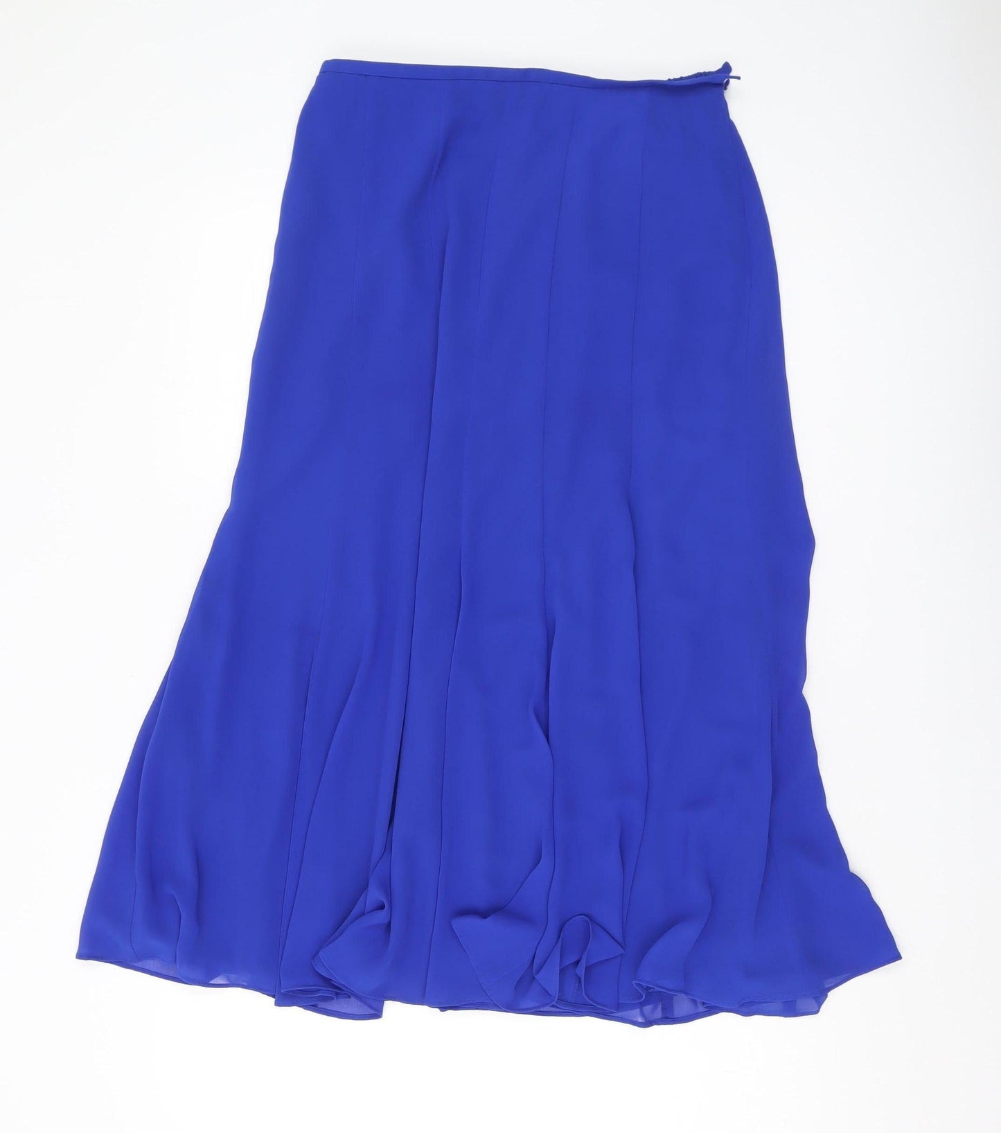 Jacques Vert Women's Blue A-Line Midi Skirt, Size 10, Lined, Formal