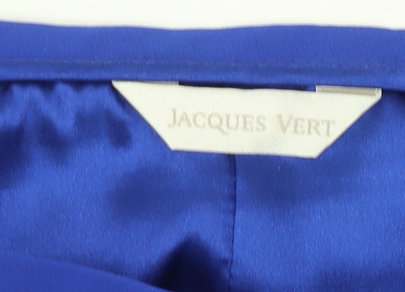 Jacques Vert Women's Blue A-Line Midi Skirt, Size 10, Lined, Formal