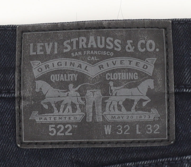 Levi Strauss Men's Black Slim Jeans, Size 32