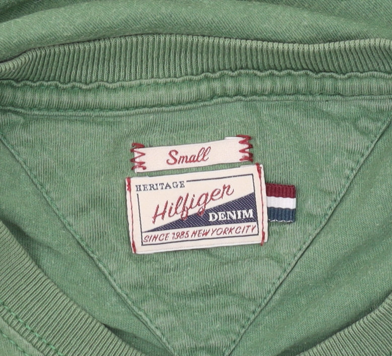 Tommy Hilfiger Men’s Green Graphic T-Shirt Size S