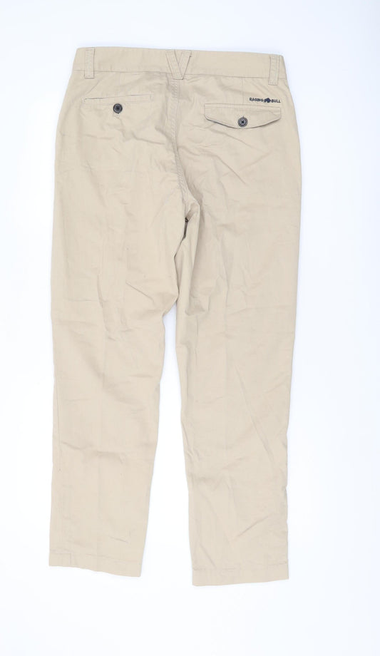 Raging Bull Men's Beige Chino Trousers Size 32