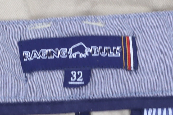 Raging Bull Men's Beige Chino Trousers Size 32