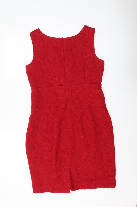 Hobbs Red Women's Sheath Dress, Size 12, Formal Occasion