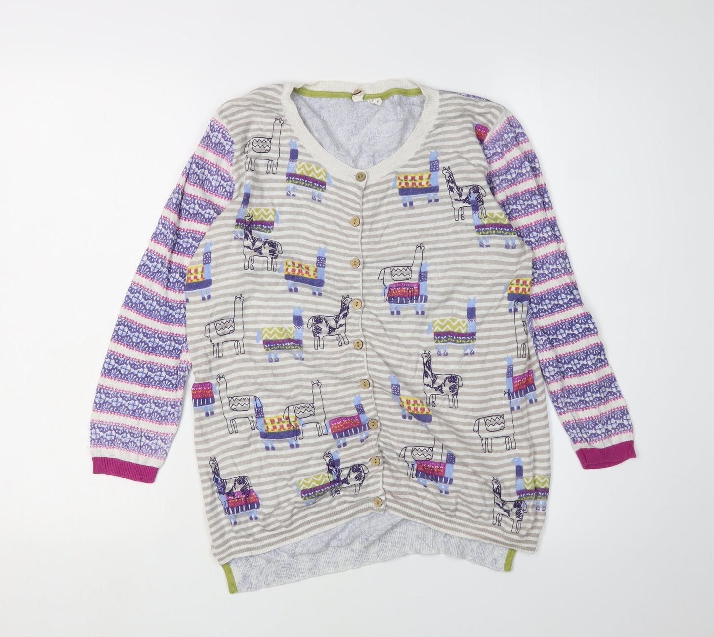 White Stuff Women's Multicolour Cardigan Size 12
