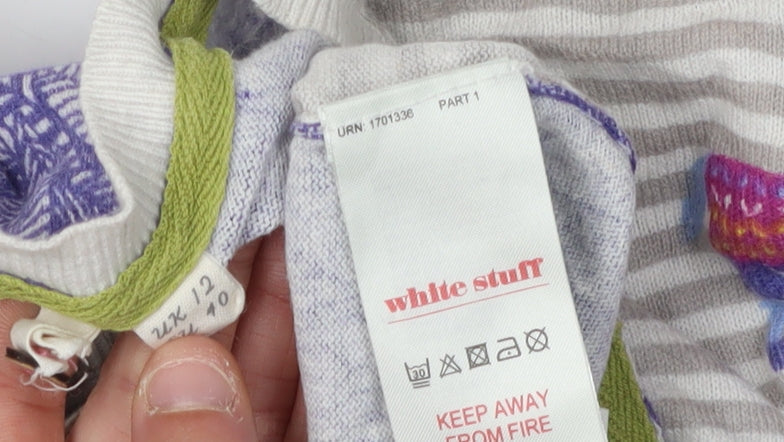 White Stuff Women's Multicolour Cardigan Size 12