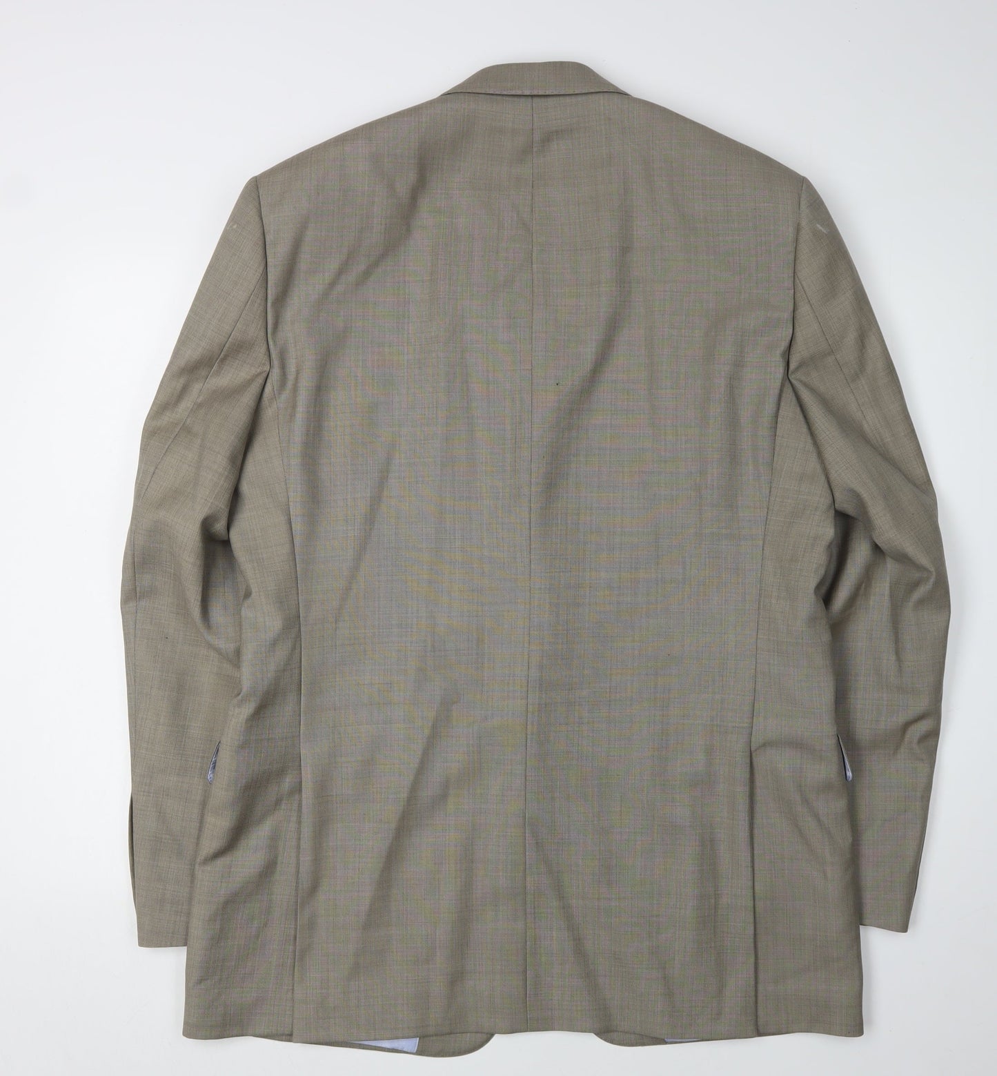Daniel Hechter Men's Beige Wool Blazer Jacket, Size 42L