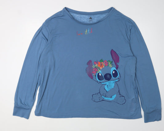 Disney Women’s Blue Long Sleeve T-Shirt 2XL