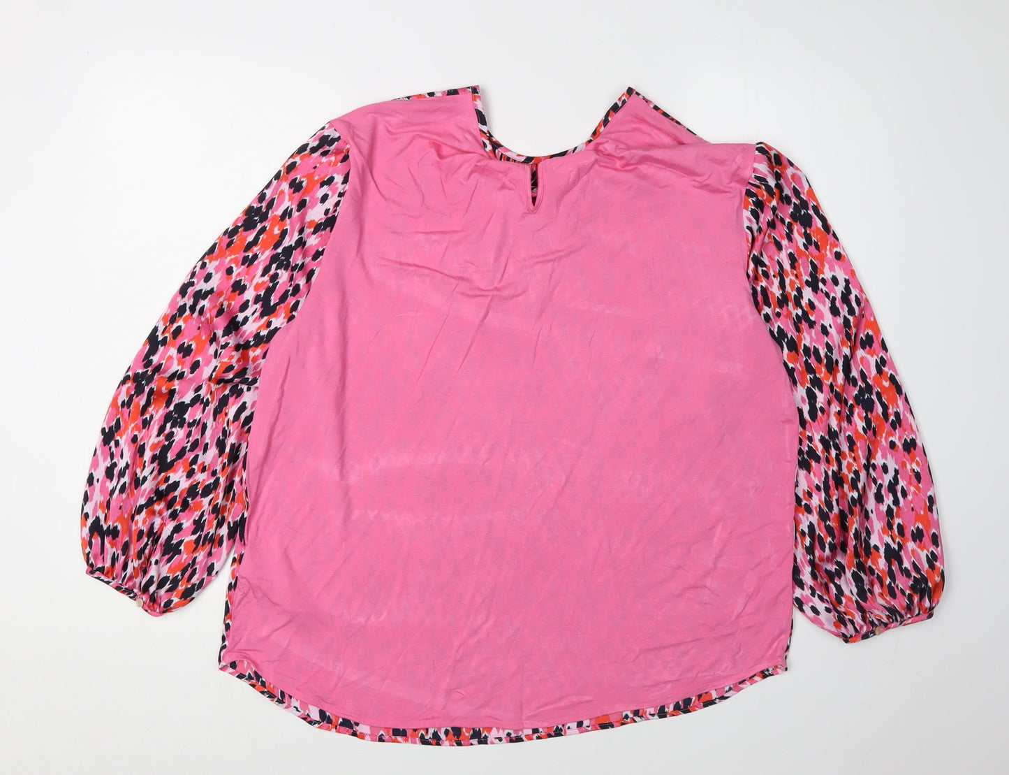 Marks and Spencer Women's Pink Animal Print Blouse 10