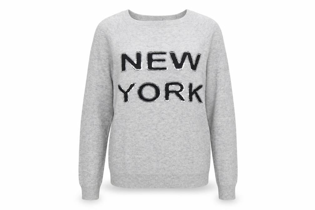 Dorothy Perkins Women's Grey Sequin Pullover Jumper Size 12