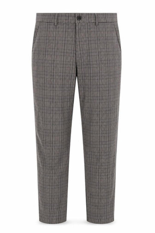 Farah Men's Multicoloured Check Slim Chino Trousers 34