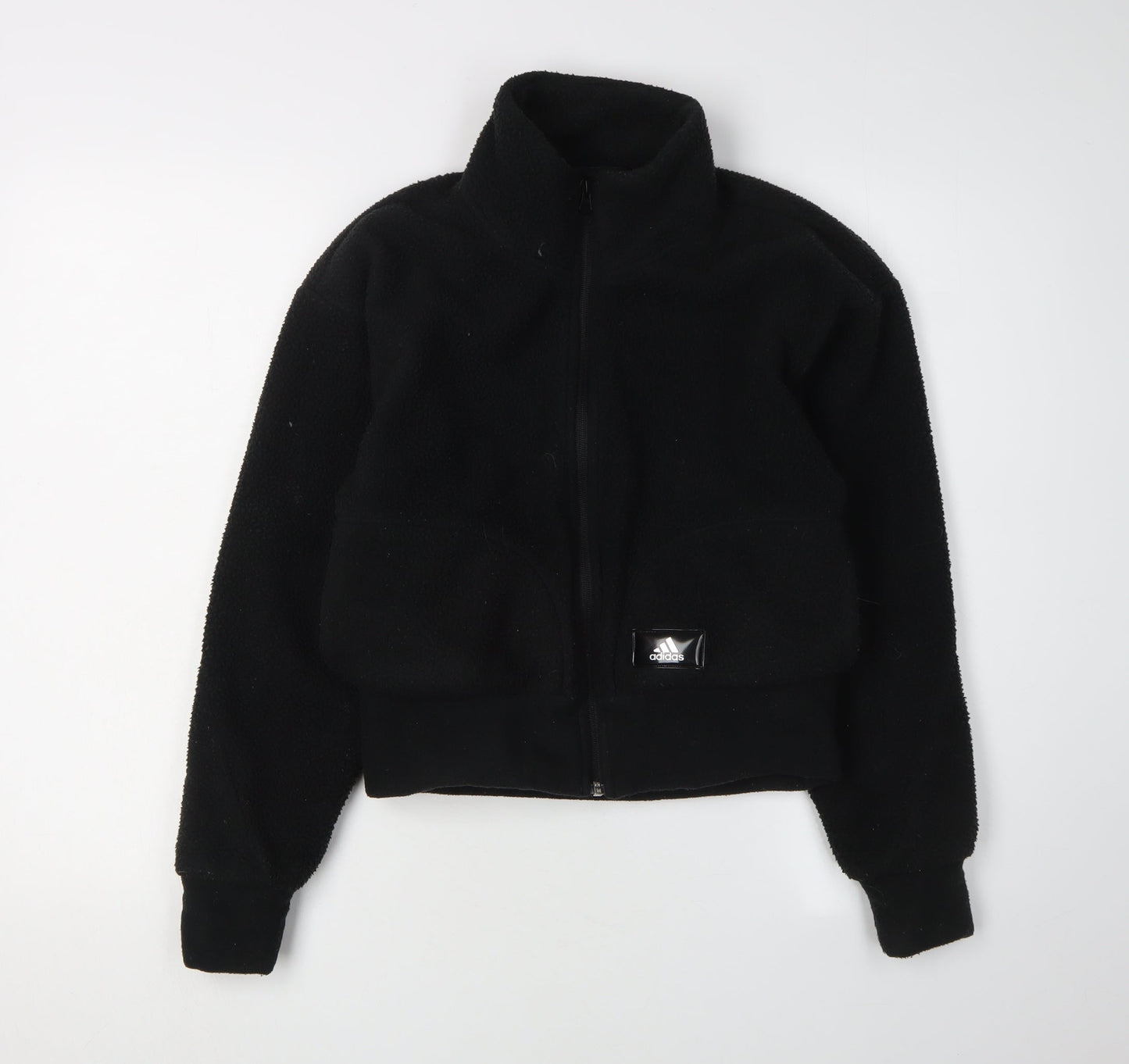 Adidas Women's Black Fleece Jacket 2XS Sports Casual