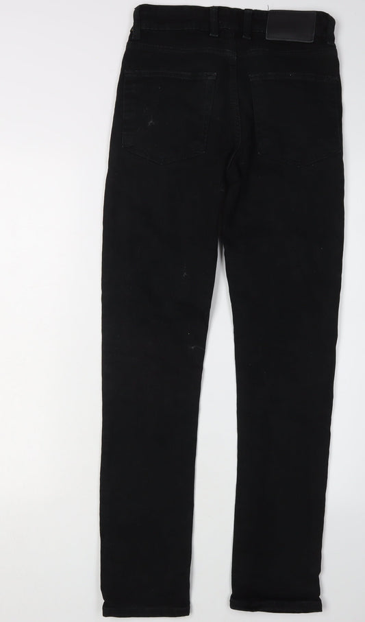 River Island Men's Black Skinny Denim Jeans Size 26 Slim