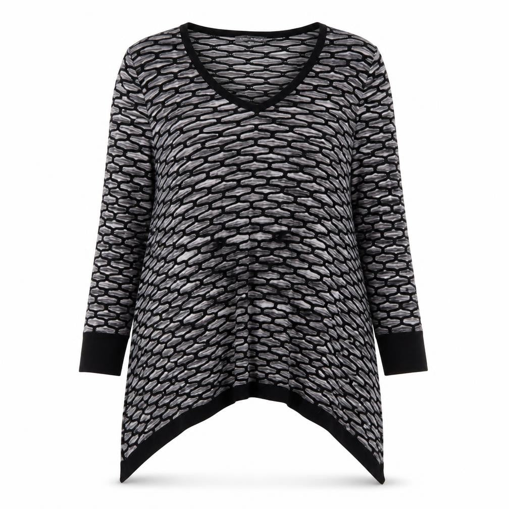 Womens UK 12 Relaxed Laura Ashley Black Pullover