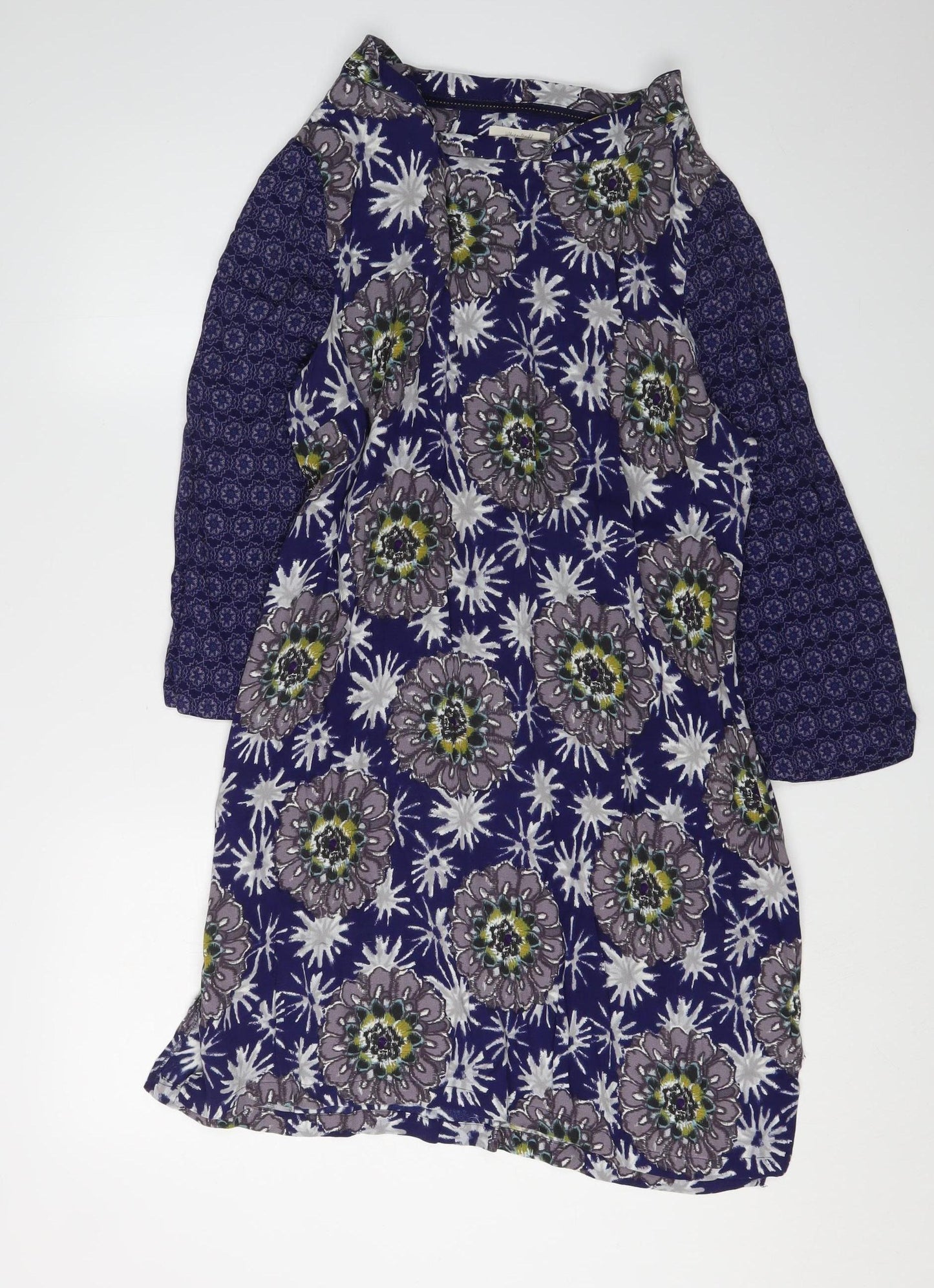 White Stuff Women's 3/4 Sleeve Floral Shift Dress, Size 10