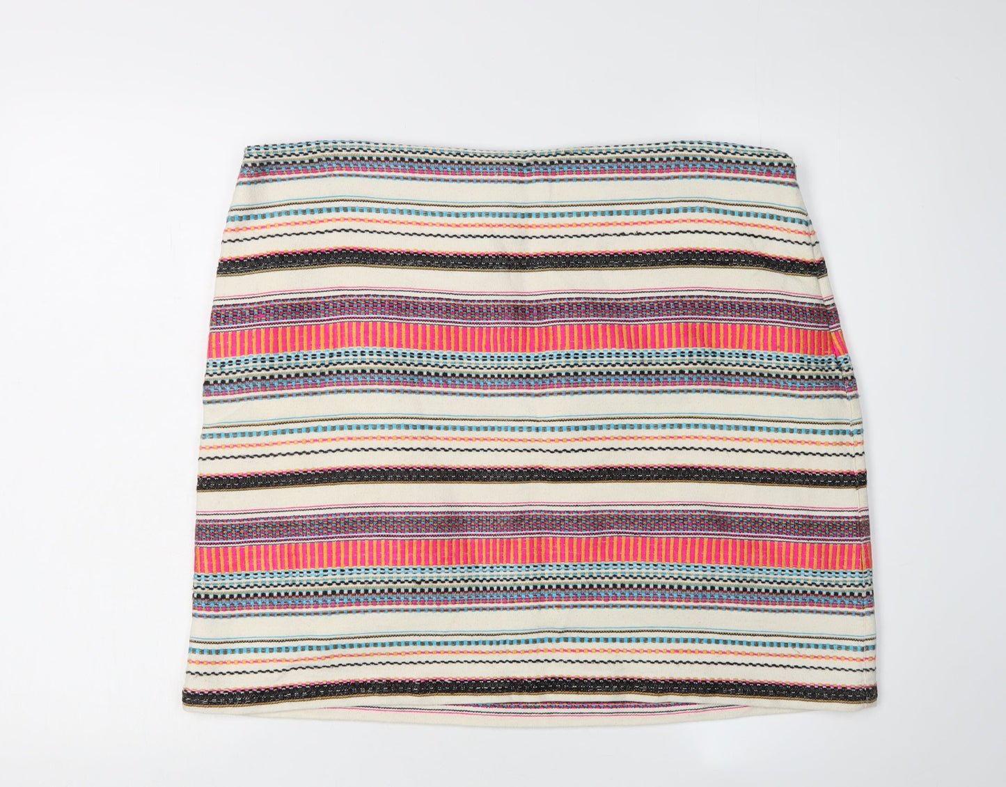 White Stuff Women's Multicoloured Pencil Skirt Size 18