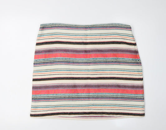 White Stuff Women's Multicoloured Pencil Skirt Size 18