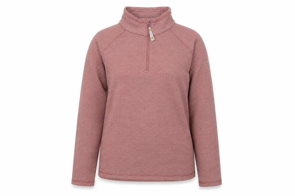 Womens UK 12 Regular Trespass Red Pullover Sweatshirt