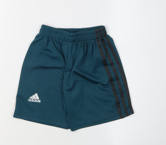 Adidas Boys Blue Football Shorts 4 Years