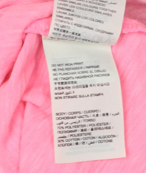 Superdry Sport Pink Women's Long Sleeve Jersey T-Shirt M