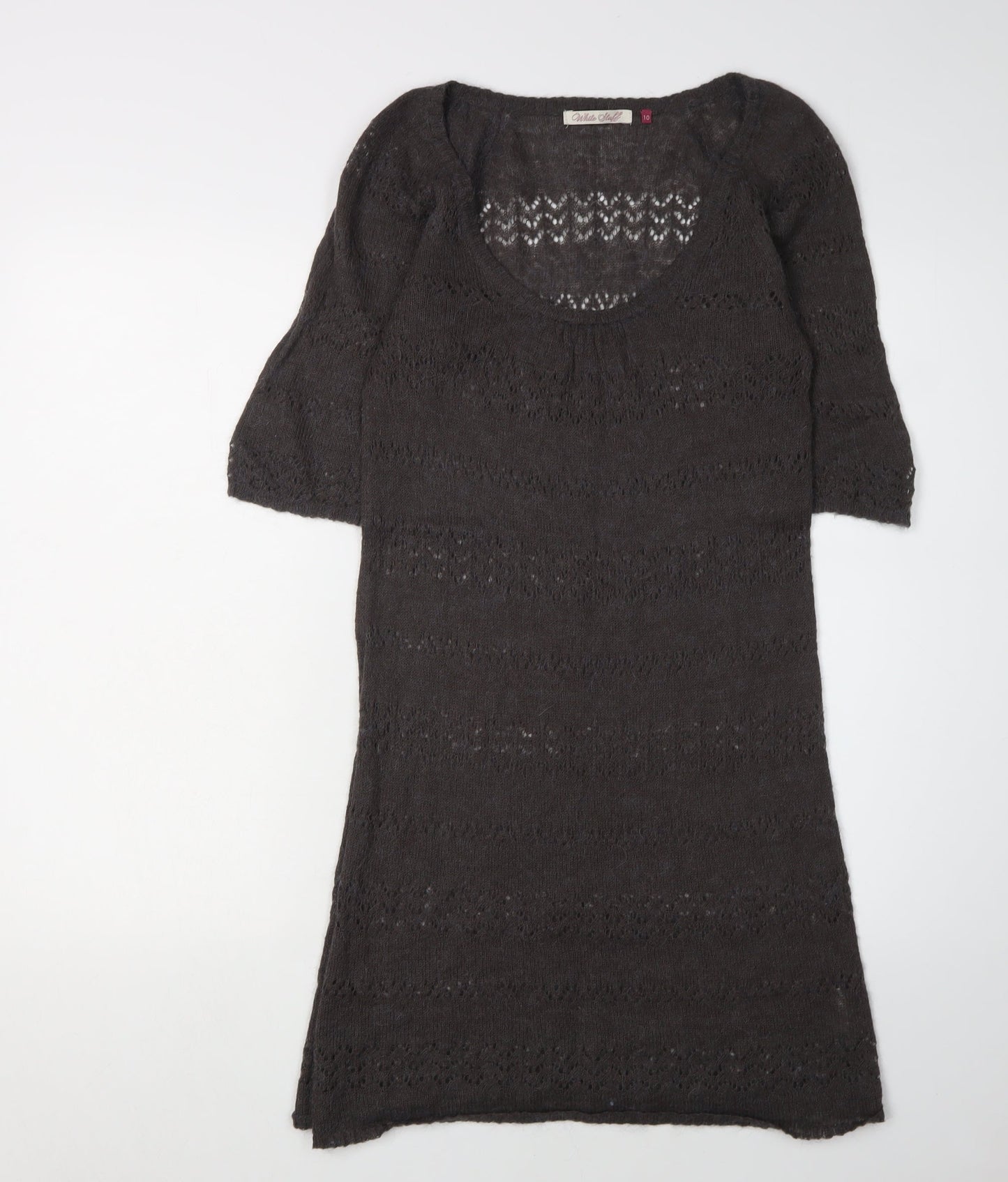 White Stuff Women's Black Knit Dress Size 10
