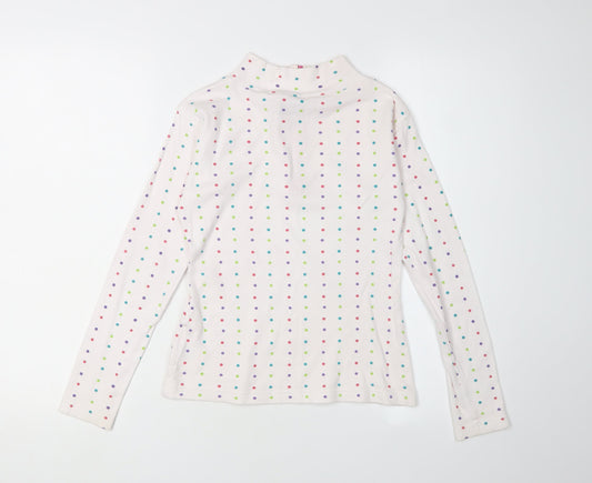Trespass Girls Multicoloured Polka Dot Full Zip Cotton Sweatshirt