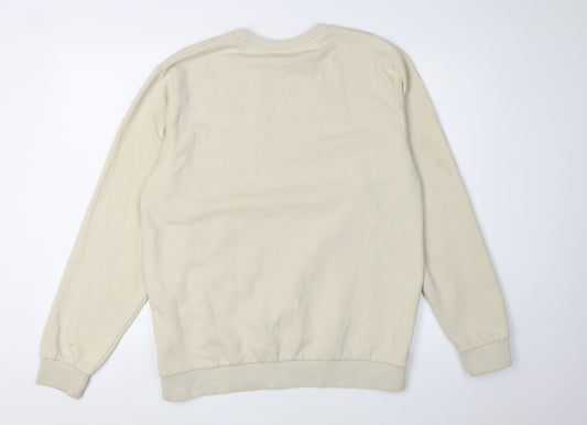 FILA Men's Beige Pullover Sweatshirt Size L