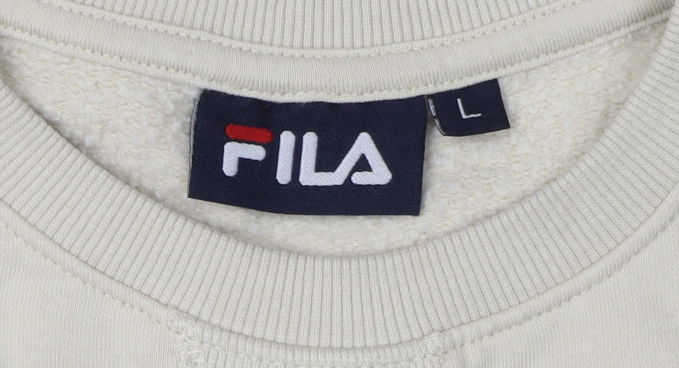 FILA Men's Beige Pullover Sweatshirt Size L