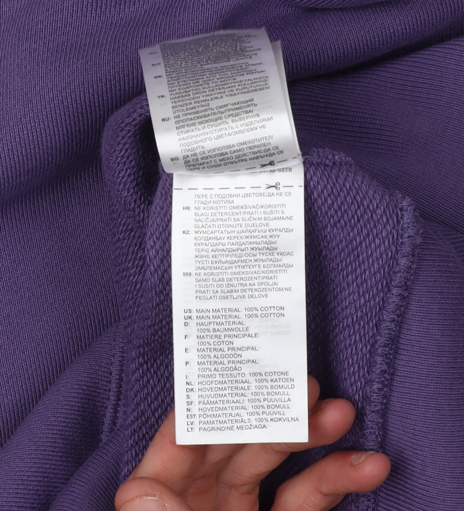 Adidas Men's Purple Pullover Hoodie S