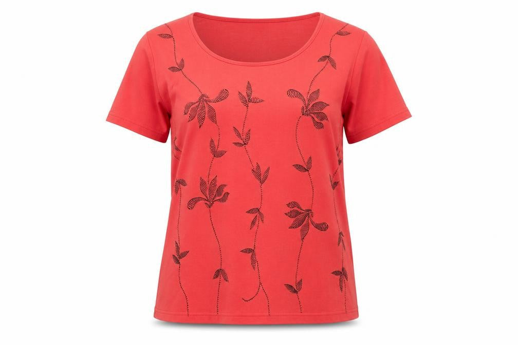 Womens UK Size M Windsmoor Red Polyester Blend T-Shirt