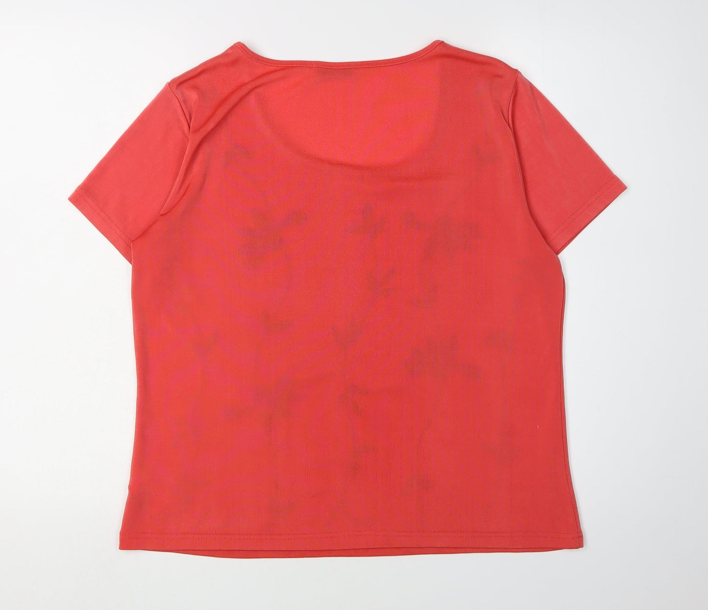Windsmoor Women's Red Floral T-Shirt, Size M, Casual Style